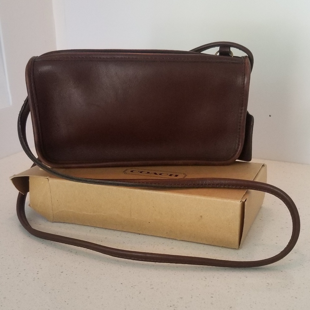 Vintage Mahogony Leather "Basic Bag"